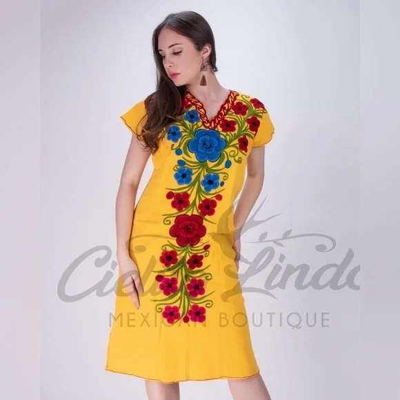 knee length dresses for ladies Midi Wedding-Guest Slip Dress CLBD103 Yellow / XSmall